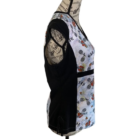 dTL tennis blouse women’s size medium - Picture 6 of 10